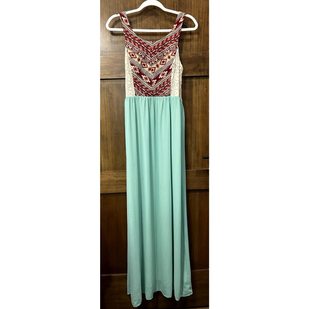 Flying‎ Tomato Altar'd State Aztec Tapestry Maxi Dress Long Size Large